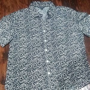Black and white polka dots shirt